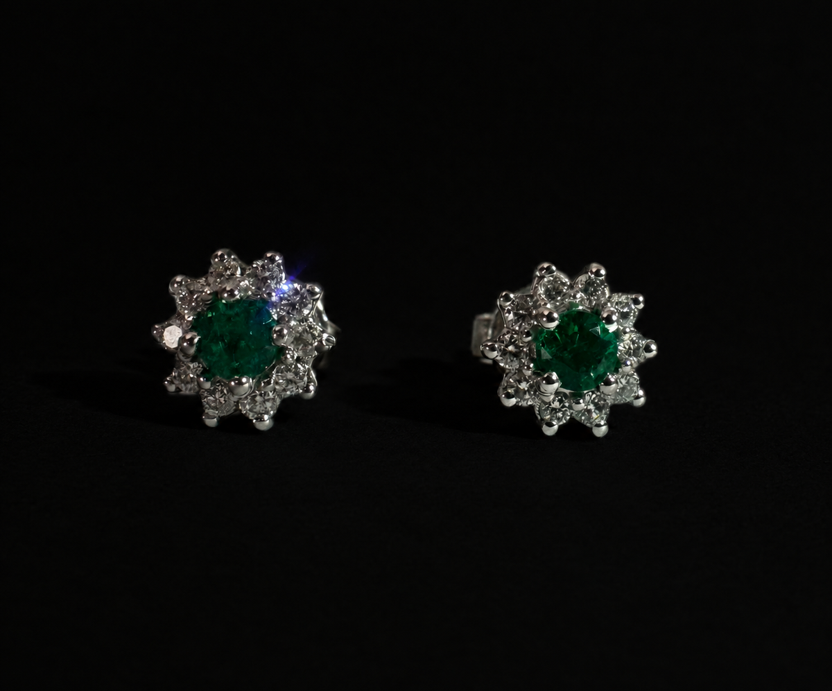 Topos con esmeraldas redondas (Ref. 297)