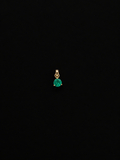 Dije con esmeralda redonda (Ref. 243)