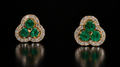 Topos con tres esmeraldas y diamantes (Ref. 338)