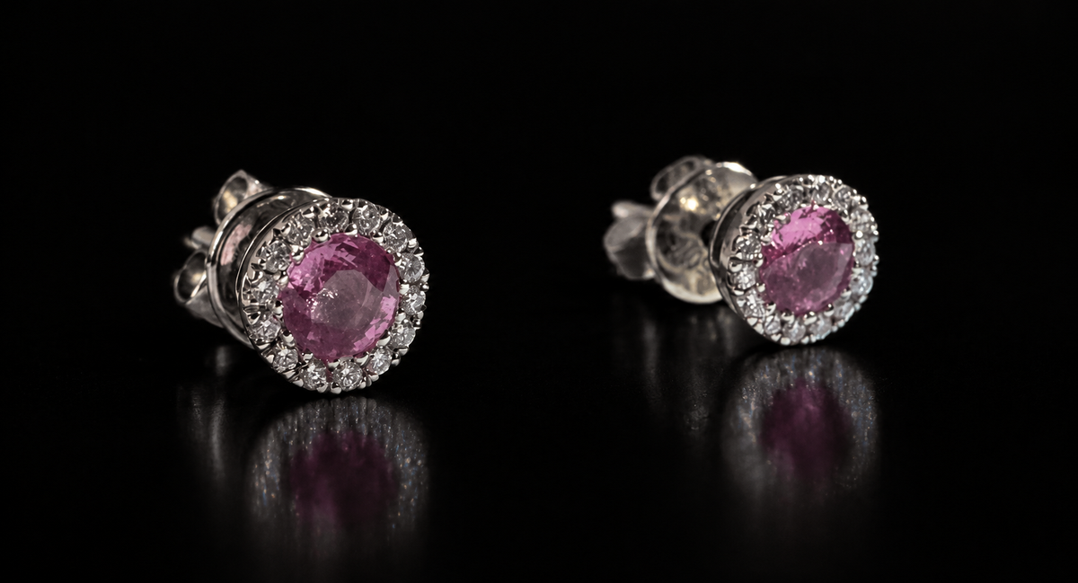 Topos con zafiro rosado (Ref. 143)